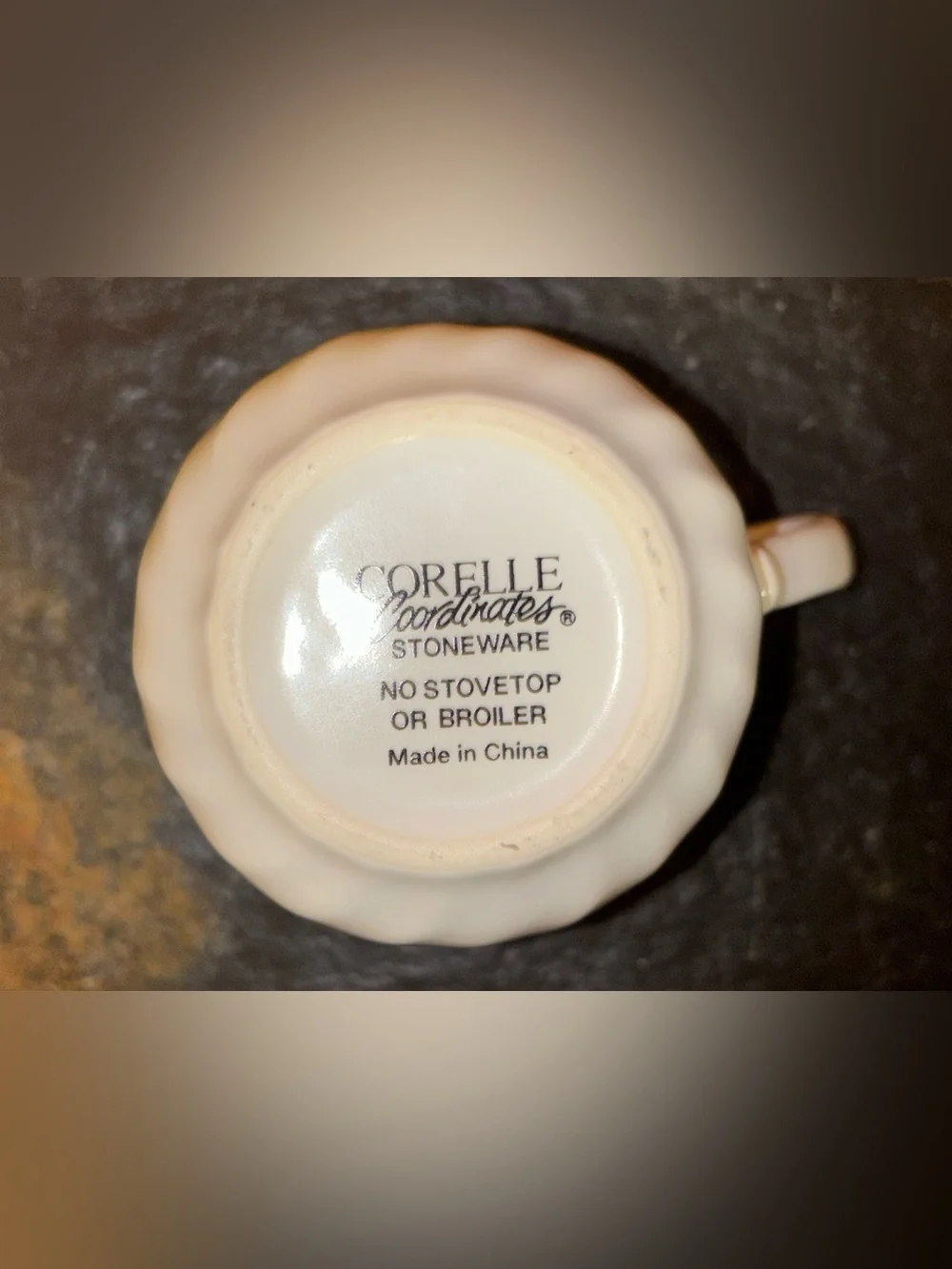 VTG Corelle Coordinates Pink Trio Stoneware Creamer Pitcher Swirl